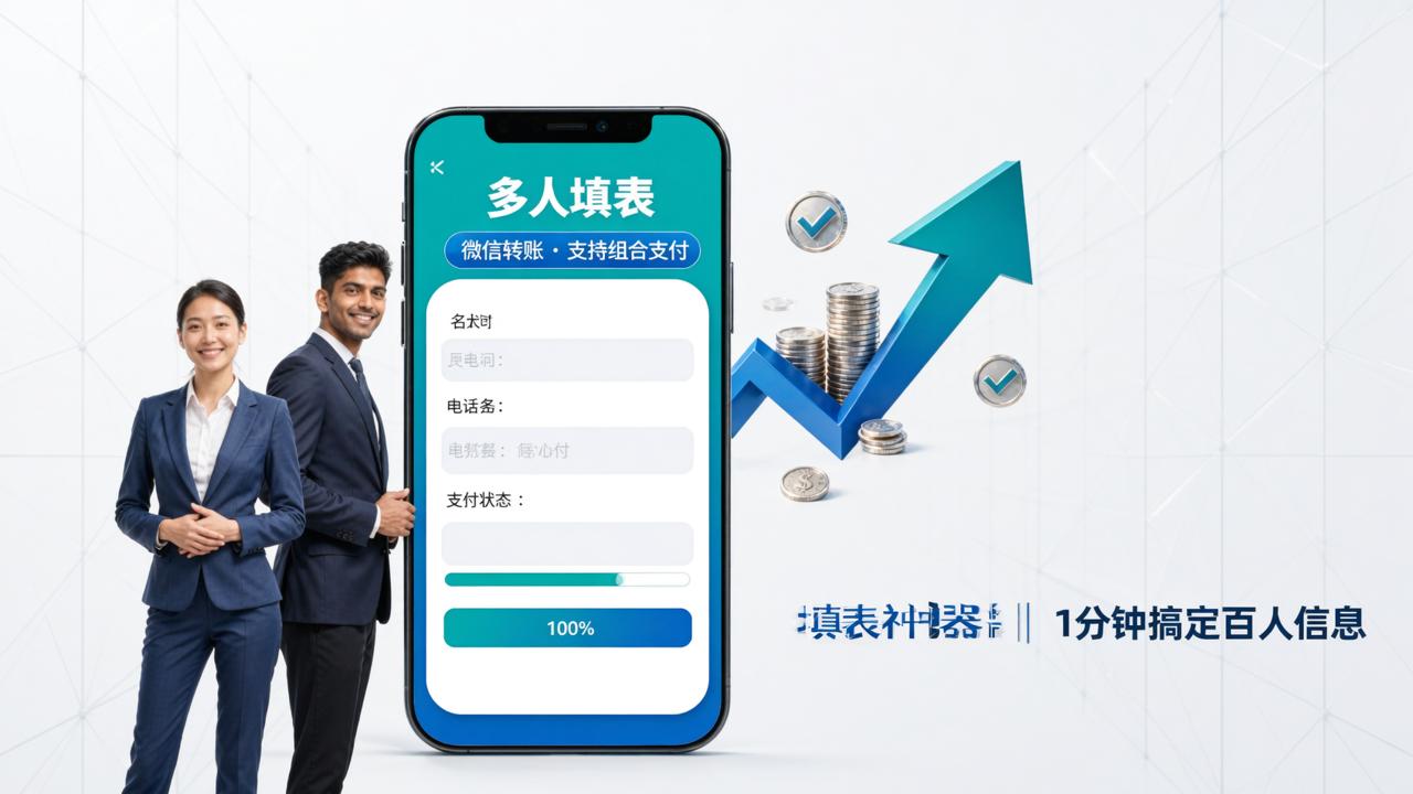 填表神器：微信转账能组合支付了相关数据统计，10分钟搞定百人信息