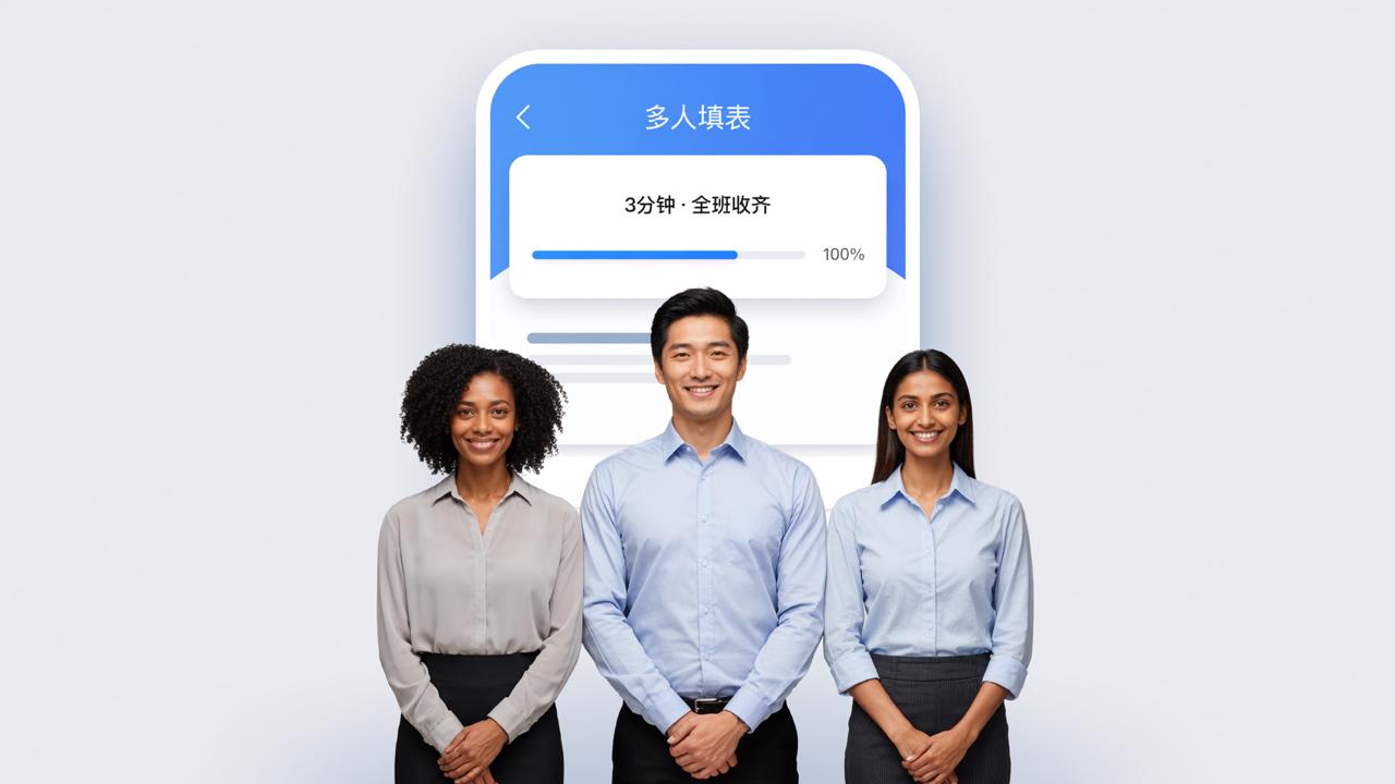 老师每次发通知要统计半天？多人填表3分钟搞定意见收集