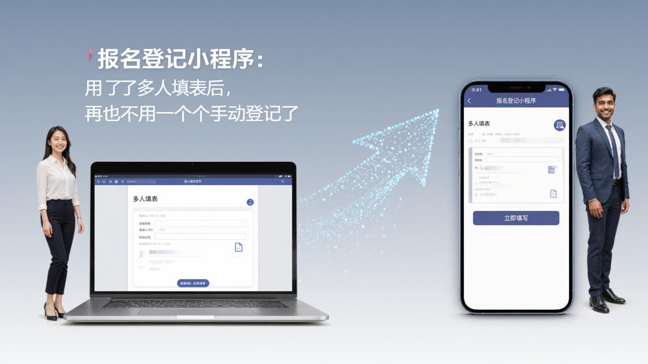 报名登记小程序：用了多人填表后，再也不用一个个手动登记了