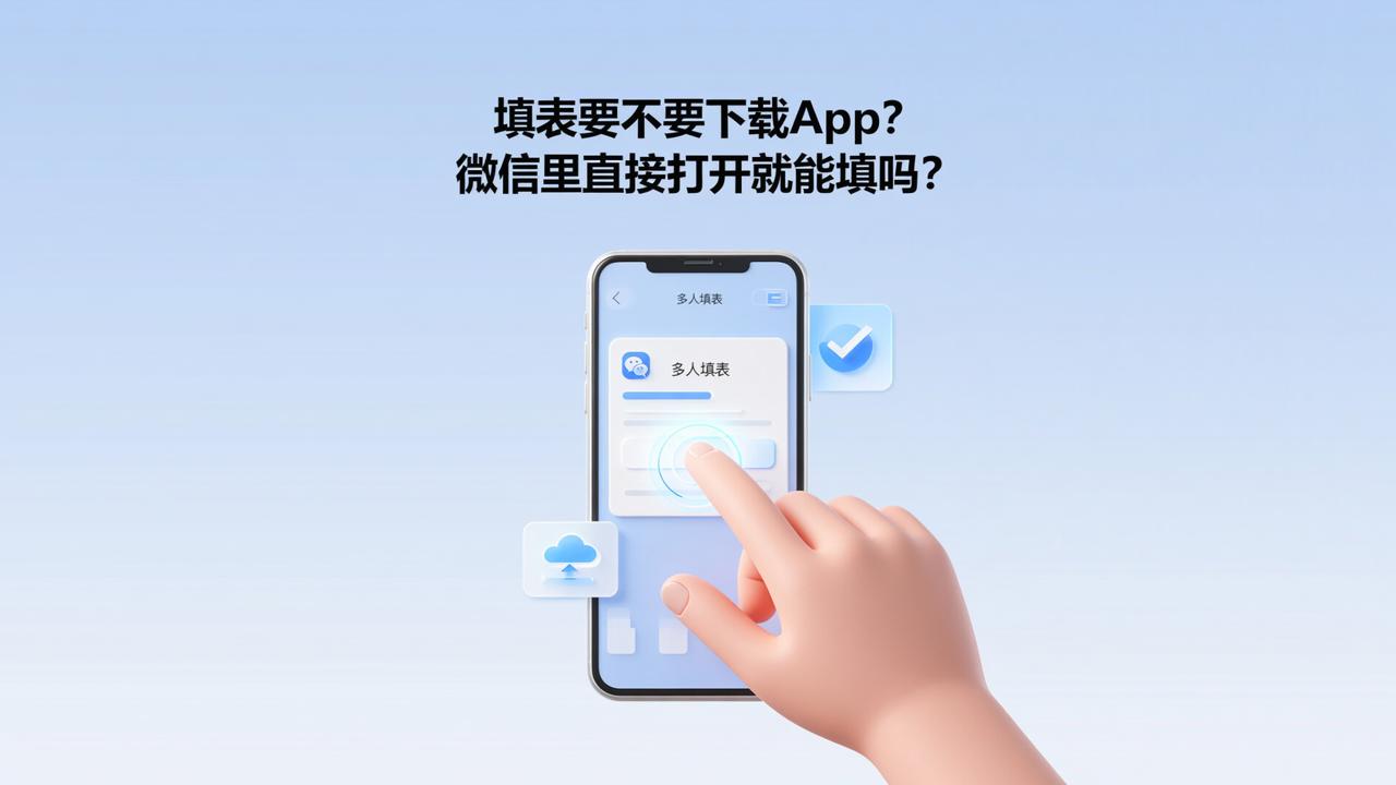 填表要不要下载App？微信里直接打开就能填吗？