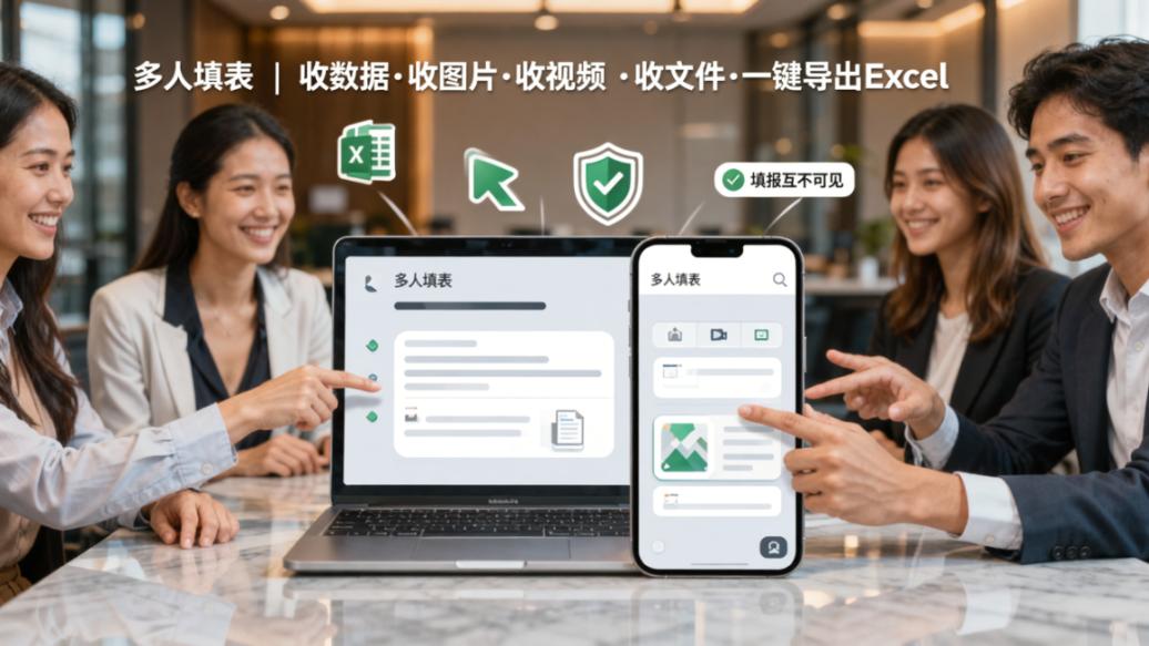 收集表小程序哪个好用？「多人填表」支持多种数据类型，收什么都行