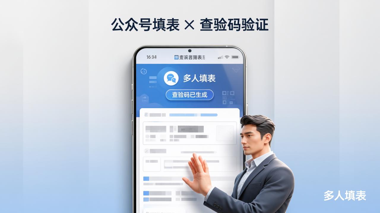 公众号填表和查验码怎么用？「多人填表」支持接入公众号+查验码验证
