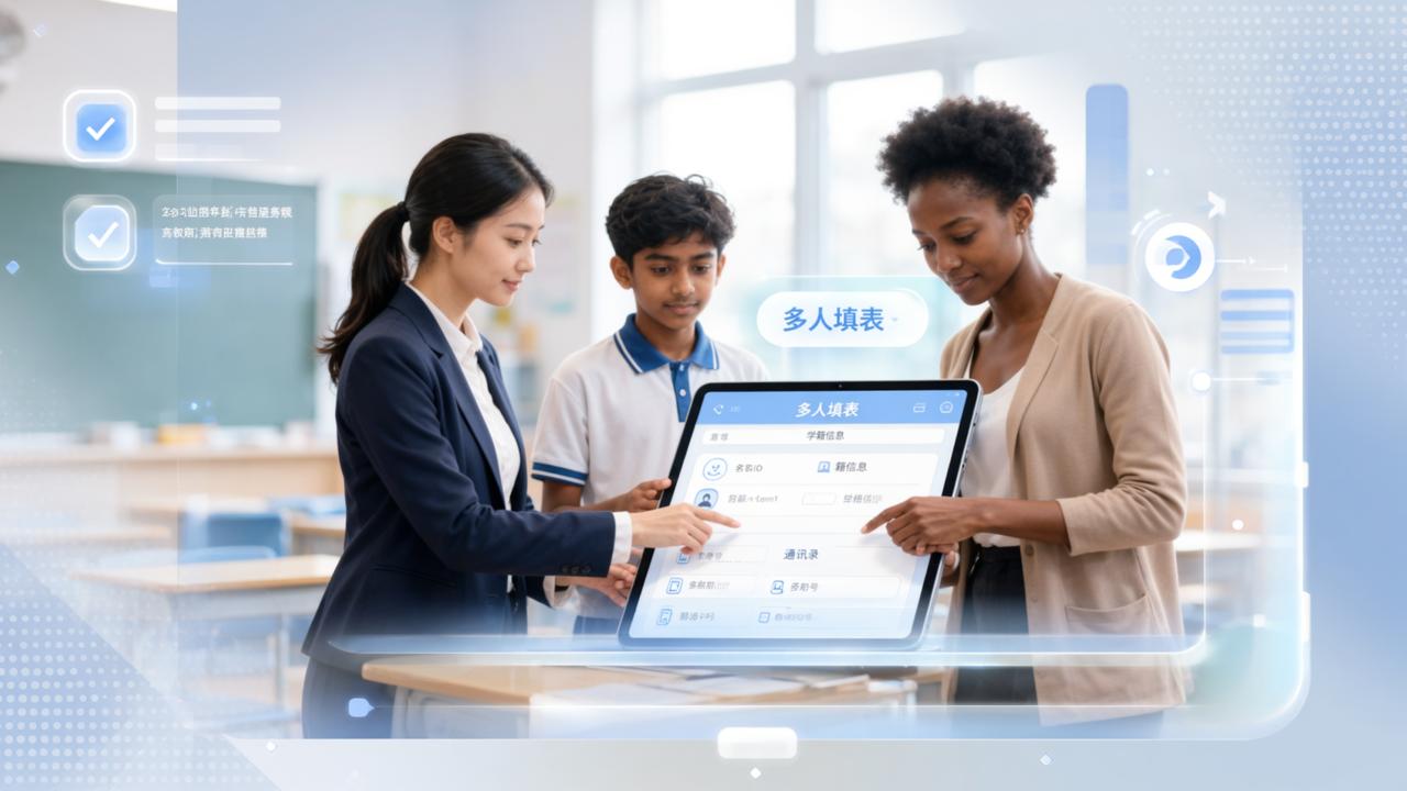 在线填表模板怎么用？「多人填表」学籍信息/通讯录模板一键创建收集表