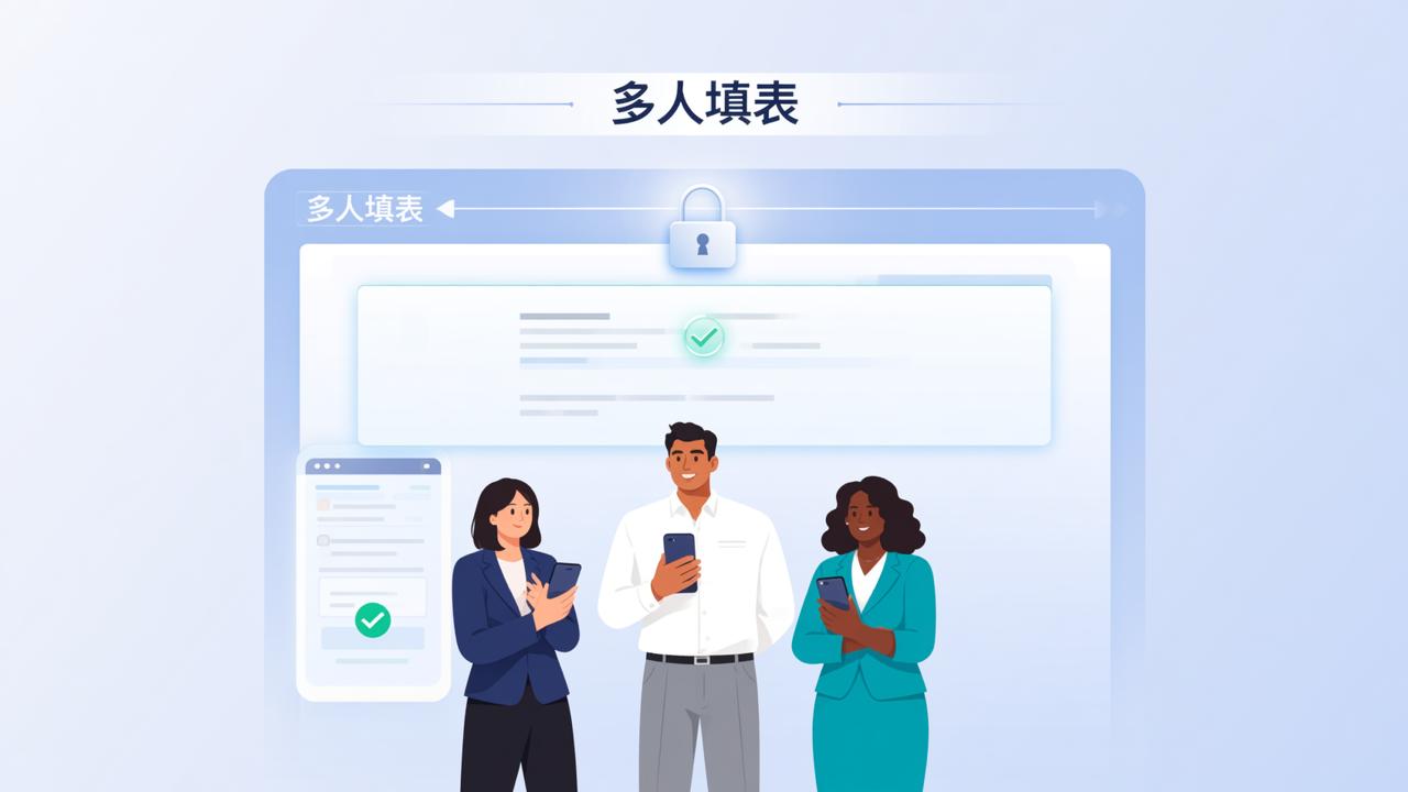 怎么防止重复填表？「多人填表」设置防重复填表，每人只能填一次