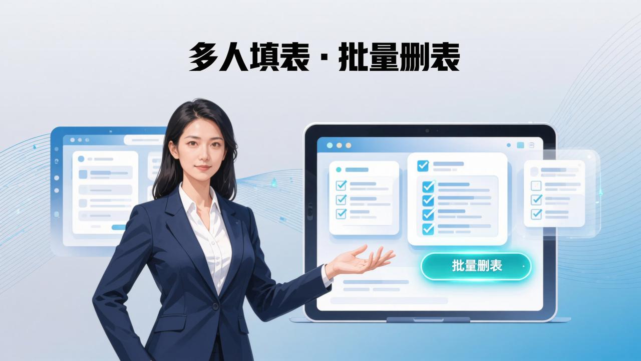 收集表怎么批量删除？「多人填表」批量删表功能，一次清除多个表单