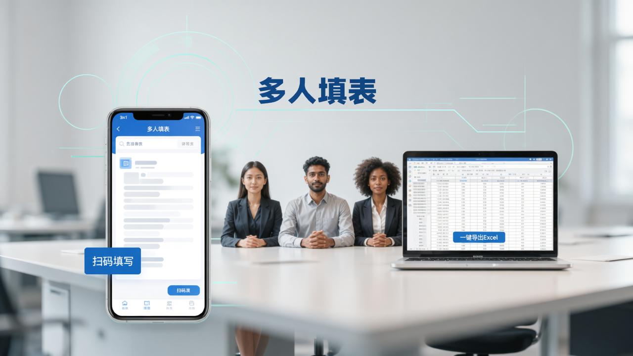 收表收到手软？多人填表小程序，扫码独立填写互不可见，一键导出Excel