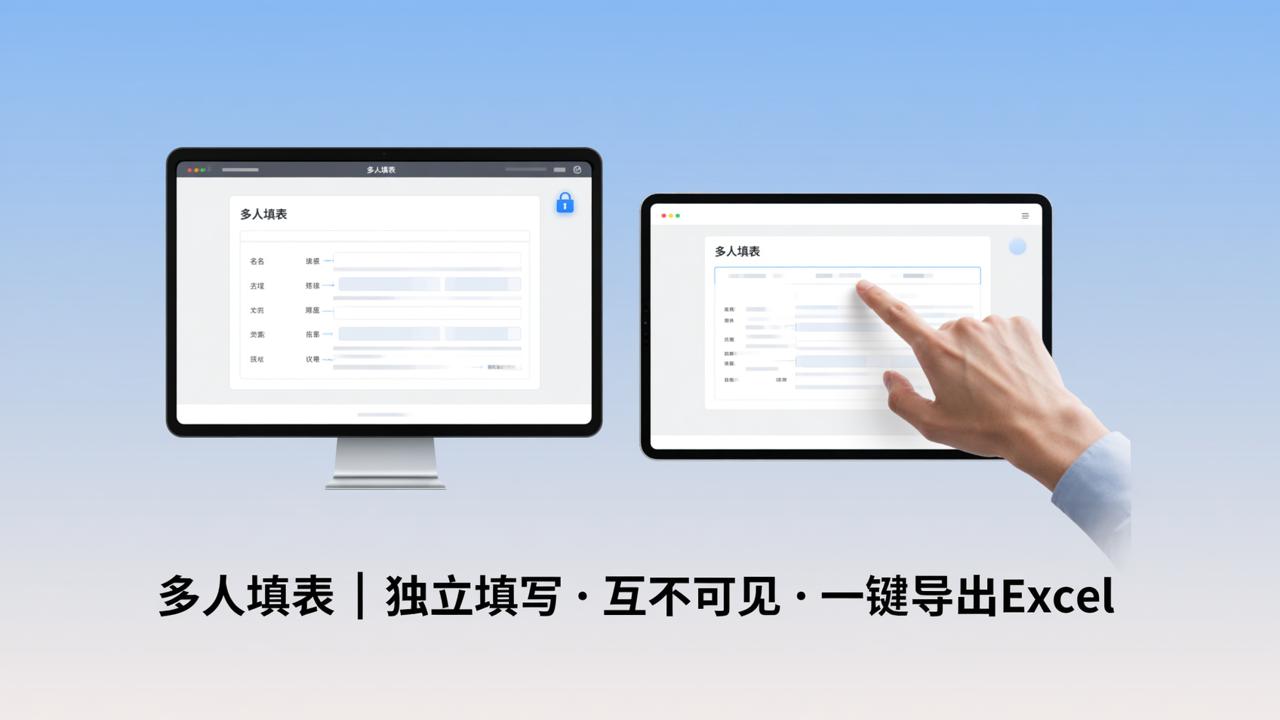 多人填表信息收集乱？在线收集表独立填写互不看见，一键导出Excel