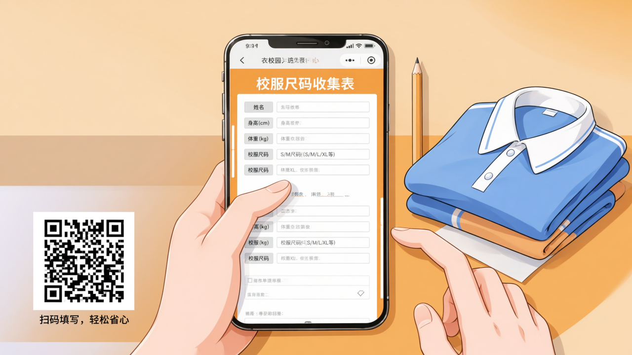 多人填表校服尺码收集