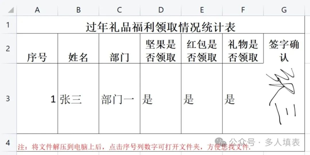 多人填表|如何收集公司过年礼品福利的领取情况插图17 多人填表|如何收集公司过年礼品福利的领取情况插图17